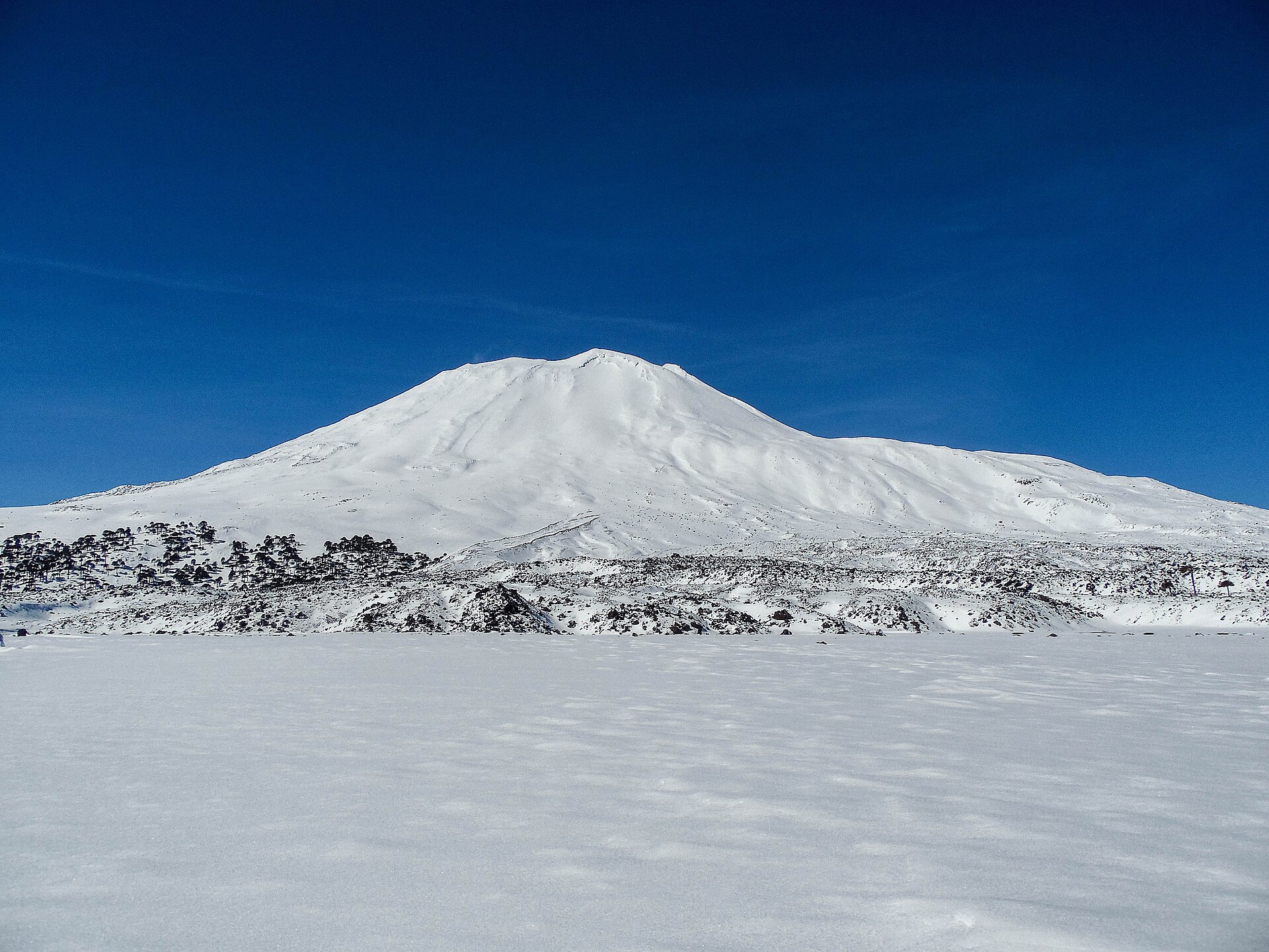 Heli-ski profundo Lonquimay