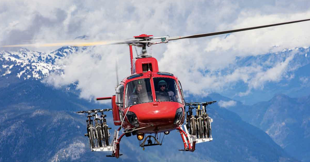 Heli-Bike en el Cajón del Maipo — descenso MTB con drop en helicóptero